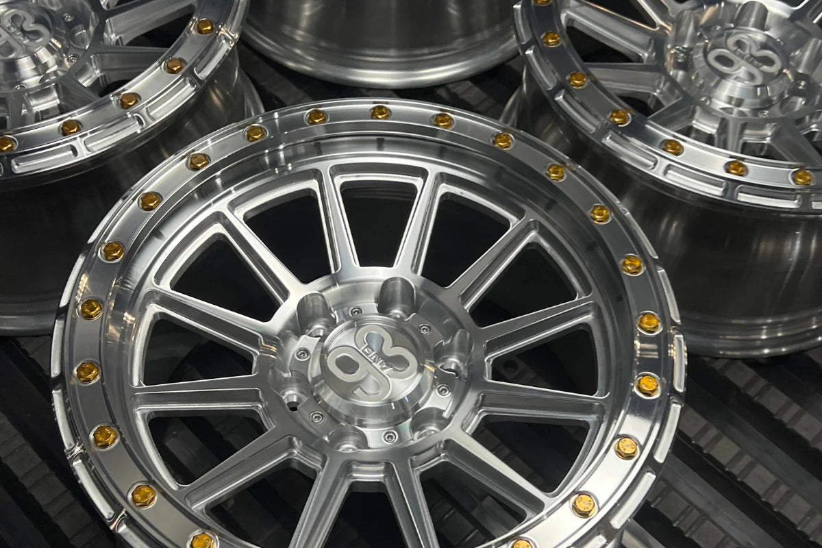 9&3 Wheels FR-11 | 6061-T6 Forged | Simulated Beadlock | Machined