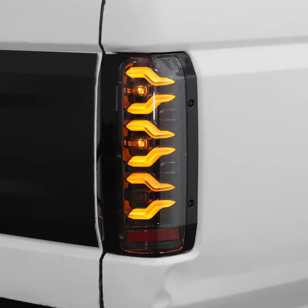 Alpharex 87-96 Ford F-Series/Bronco LUXX-Series LED Tail Lights Alpha-Black