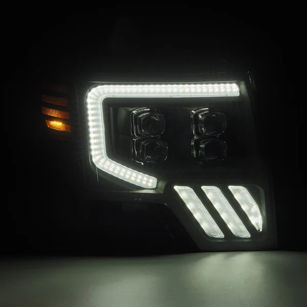 Alpharex 2010-2014 Ford Raptor MKII NOVA-Series LED Projector Headlights Black