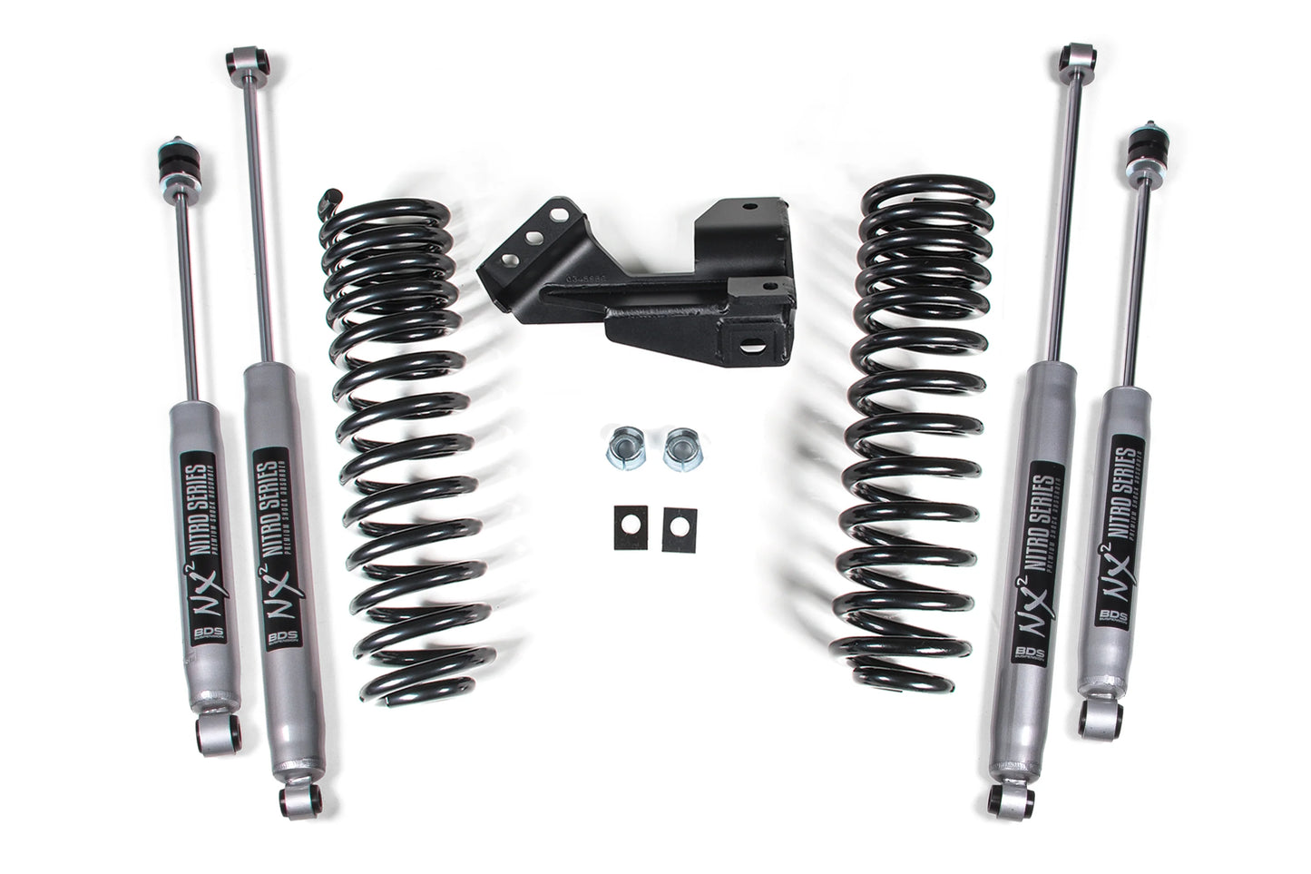 BDS 1-2 Inch Leveling Kit | Performance Spring | Ford F250/F350 Super Duty (1" Lift: 17-19) | (2" Lift: 20-25) | 4WD | Diesel & Gas