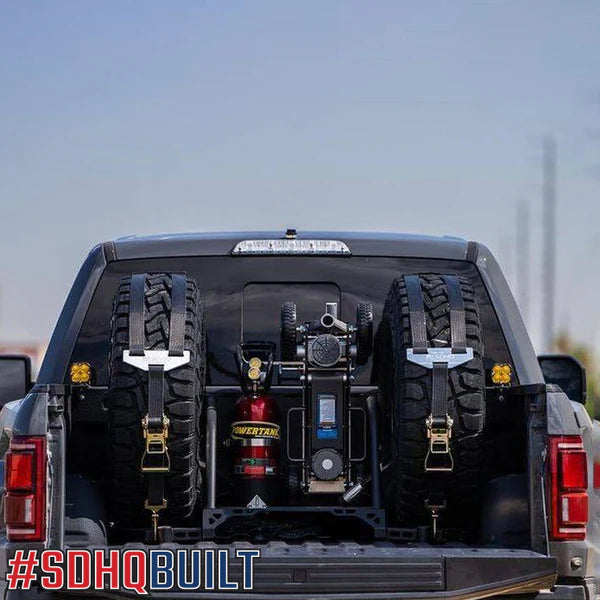 SDHQ OFF ROAD '17-25 FORD RAPTOR SDHQ BUILT IN BED CHASE RACK