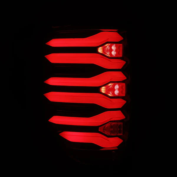 Alpharex 2010-2014 Ford Raptor LUXX-Series LED Tail Lights Black-Red