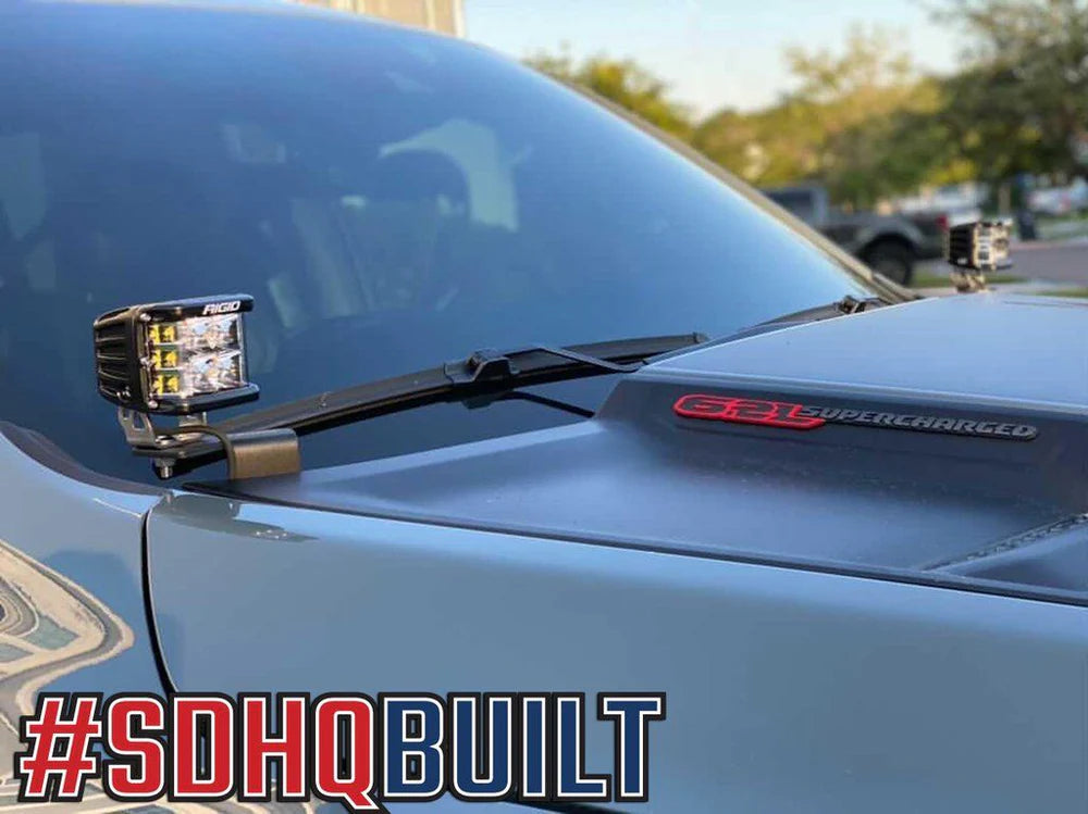 SDHQ OFF ROAD '21-24 RAM TRX/RHO SDHQ BUILT A-PILLAR LIGHT MOUNTS