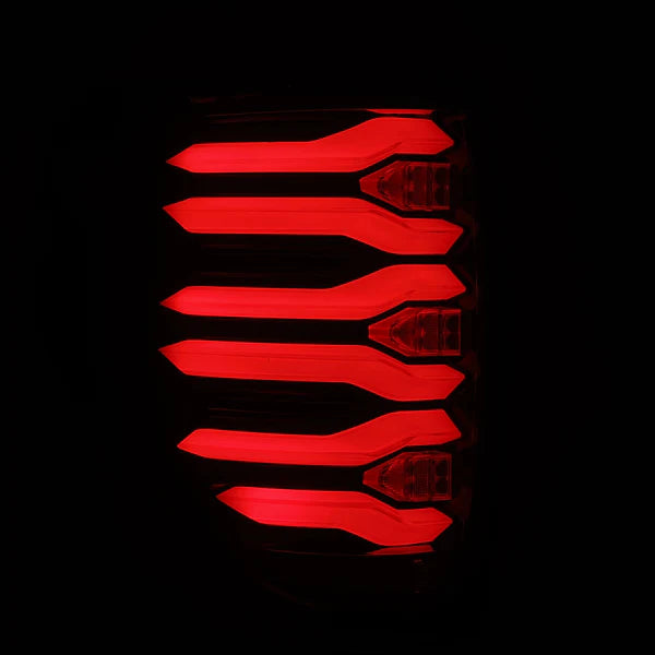Alpharex 2010-2014 Ford Raptor LUXX-Series LED Tail Lights Black-Red