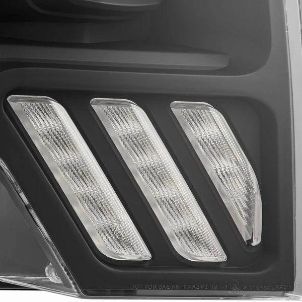Alpharex 2010-2014 Ford Raptor MKII LUXX-Series LED Projector Headlights Black
