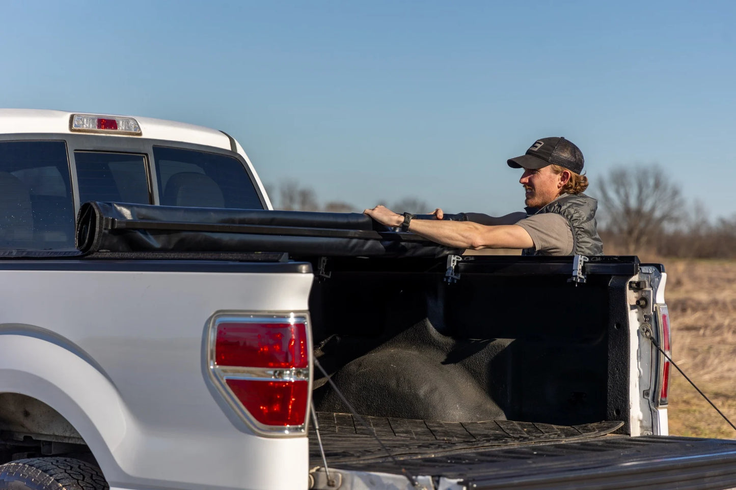 Rough Country Soft Roll Up Bed Cover - 2010-2014 Ford Raptor