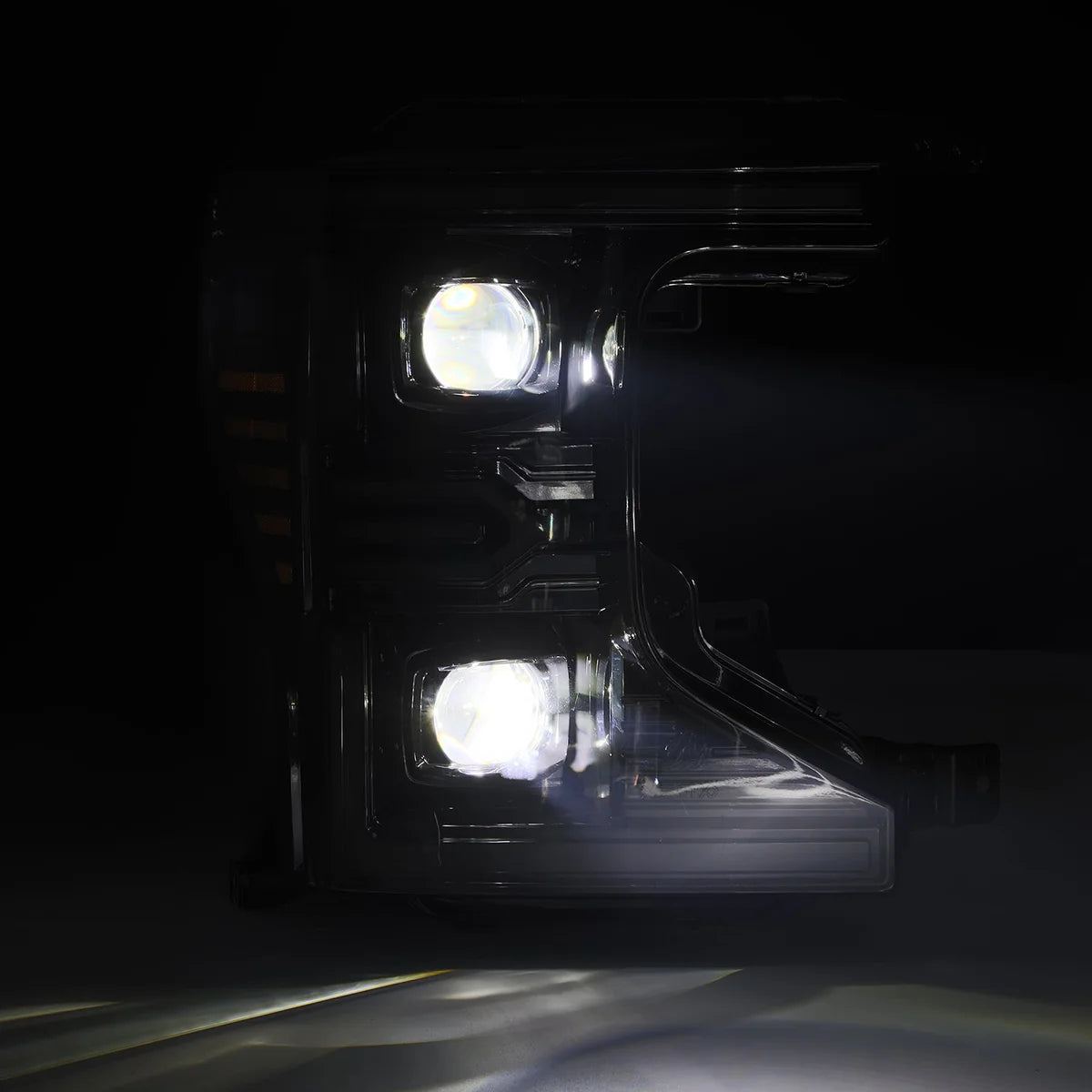 Alpharex 20-22 Ford Super Duty LUXX-Series LED Projector Headlights Alpha-Black