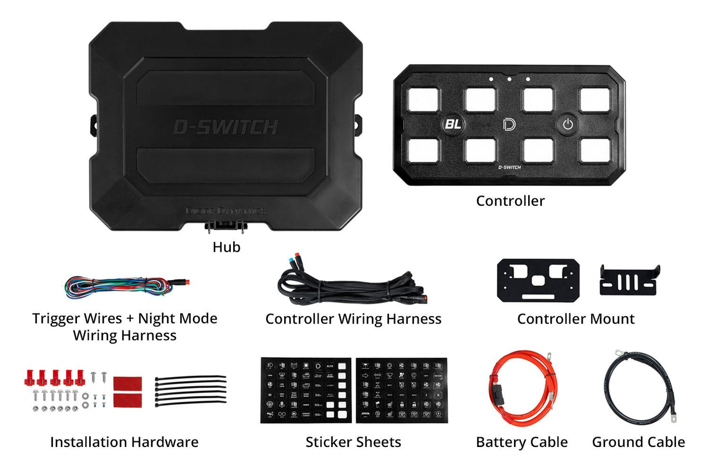 Diode Dynamics Brand Logo Diode Dynamics D-Switch 8-Channel Switch Panel