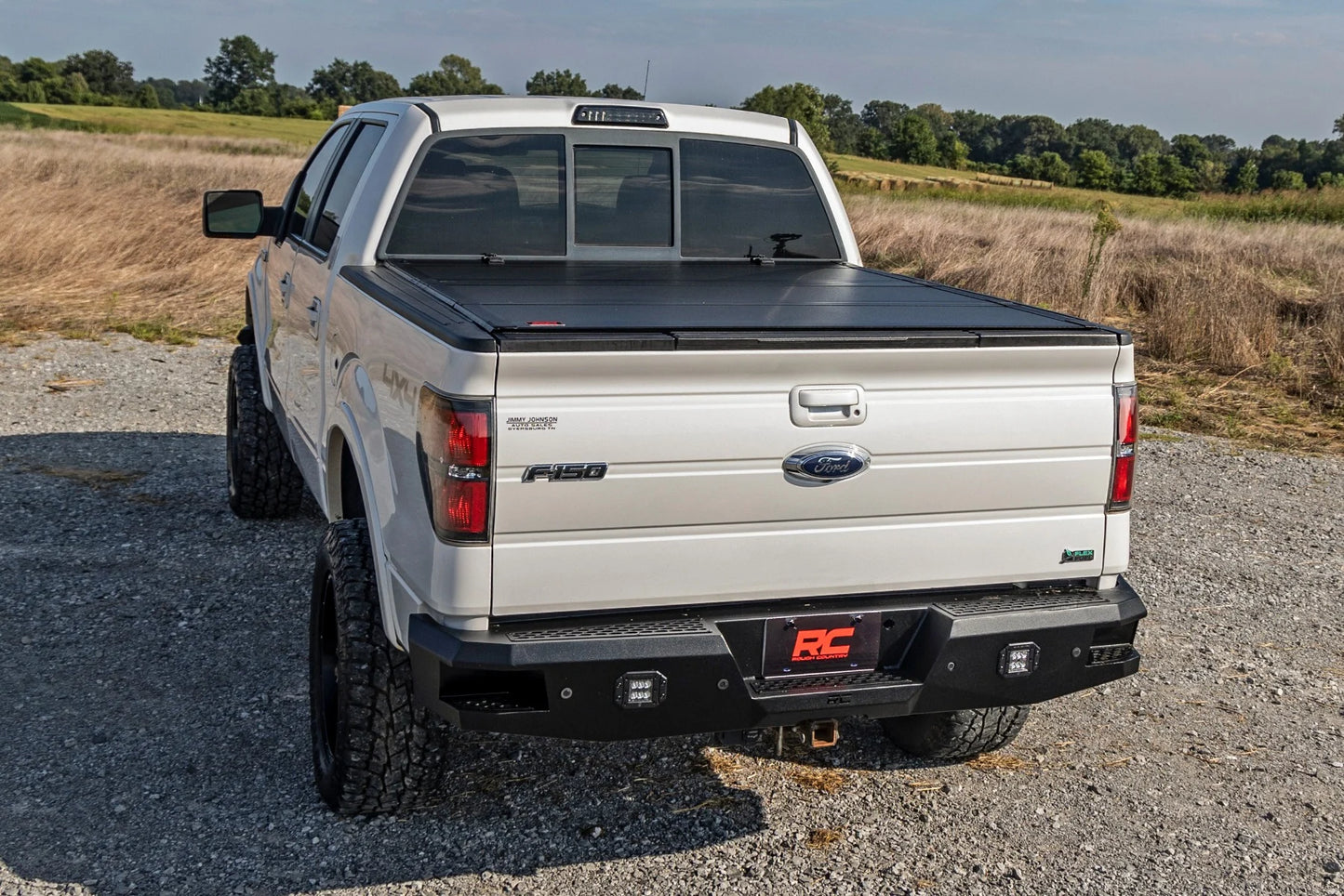 Rough Country Hard Tri-Fold Flip Up Bed Cover - 2010-2014 Ford Raptor