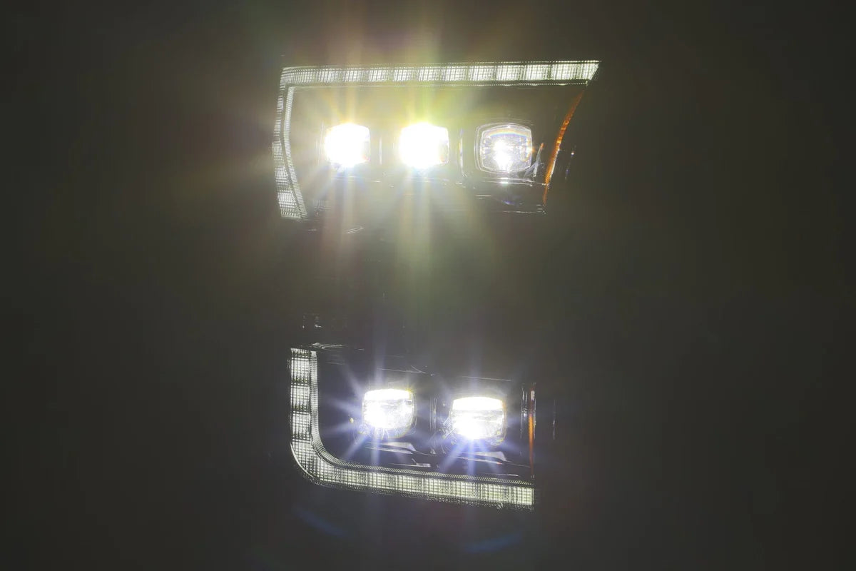 Alpharex 15-17 Ford F150 / 17-20 F150 Raptor NOVA-Series LED Projector Headlights Alpha-Black