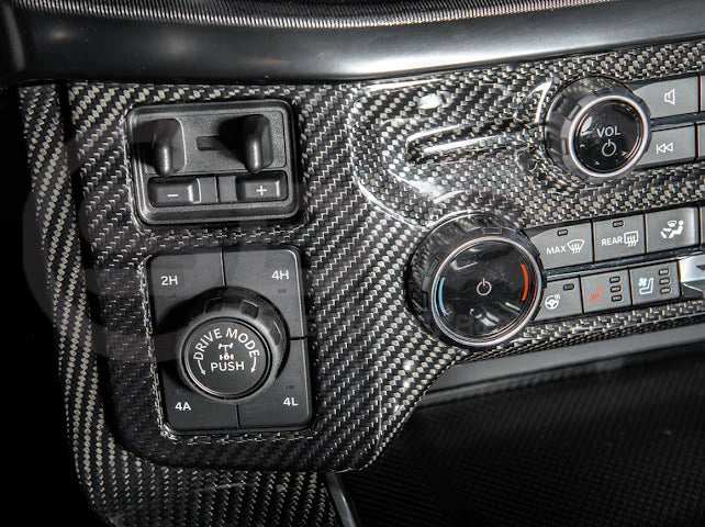 2021+ Ford Raptor/R Carbon Fiber Center Control Panel Cover