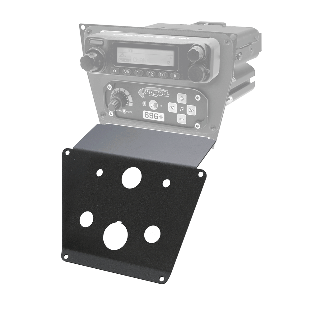Lower Accessory Panel for Polaris RZR PRO XP RZR Turbo R and RZR PRO R Dash Mount Radio and Intercom Jack Mount