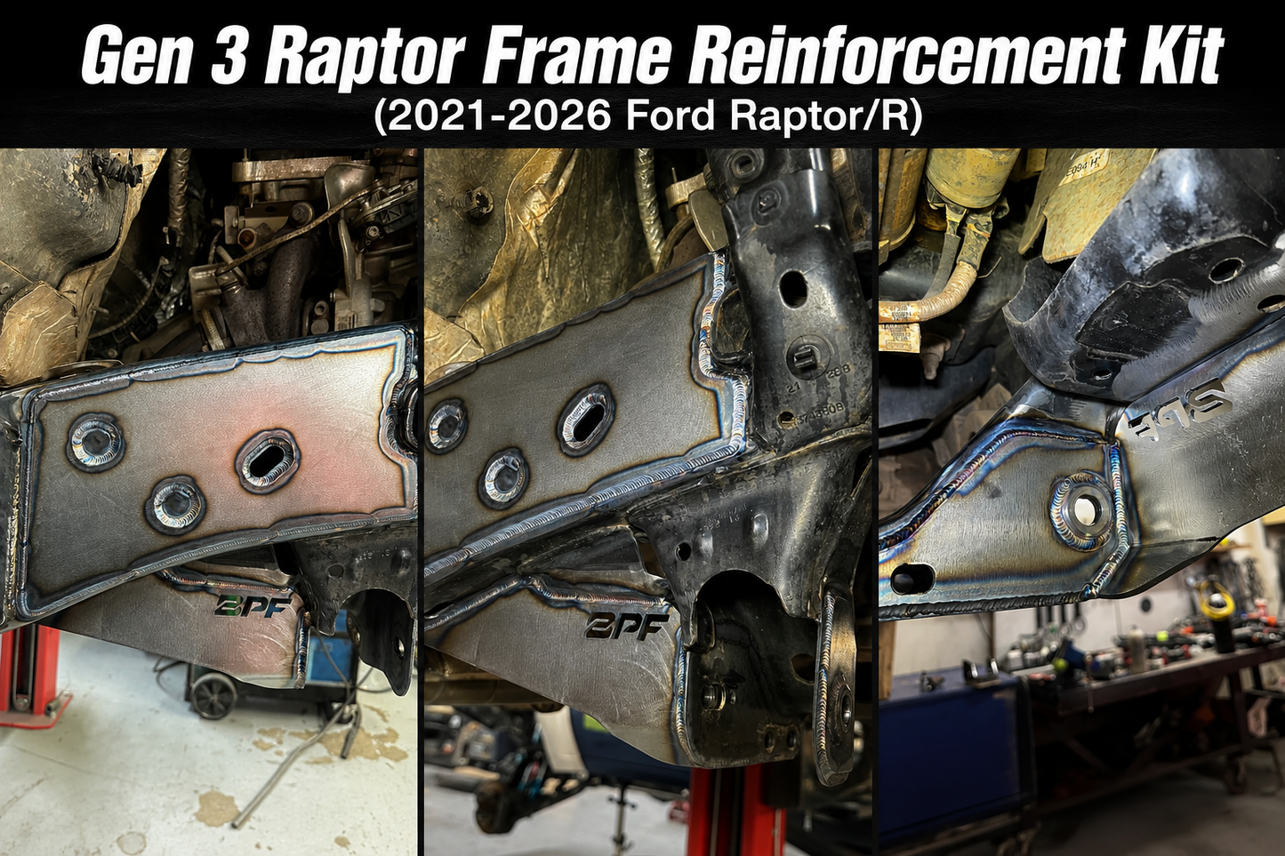 Gen 3 Raptor Frame Reinforcement Kit (2021-2026 Ford Raptor/R)
