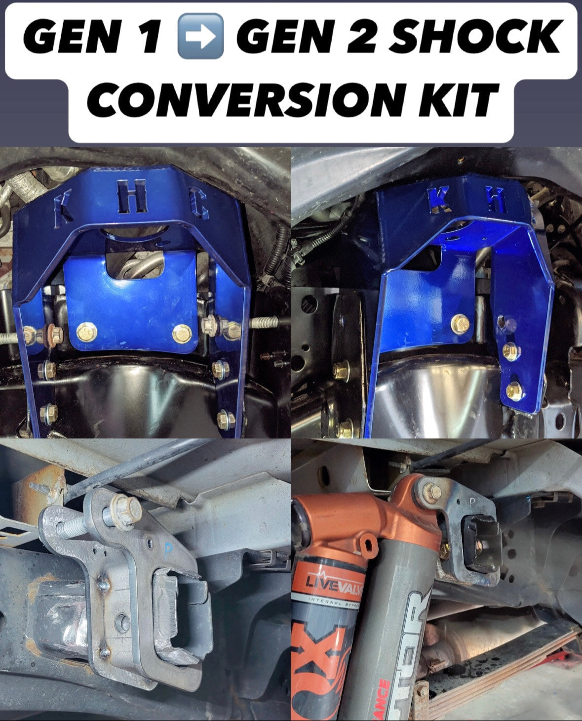 KHC GEN 1 -> GEN 2 SHOCK CONVERSION KIT