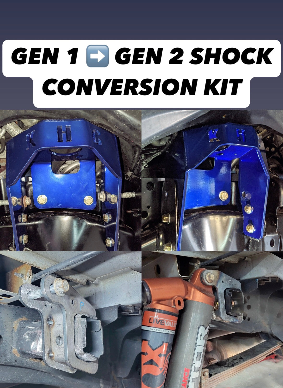 KHC GEN 1 -> GEN 2 SHOCK CONVERSION KIT