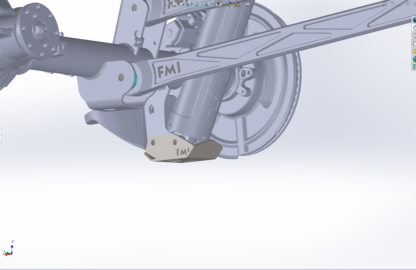 Foutz Ford Raptor/R Rear lower shock skid kit
