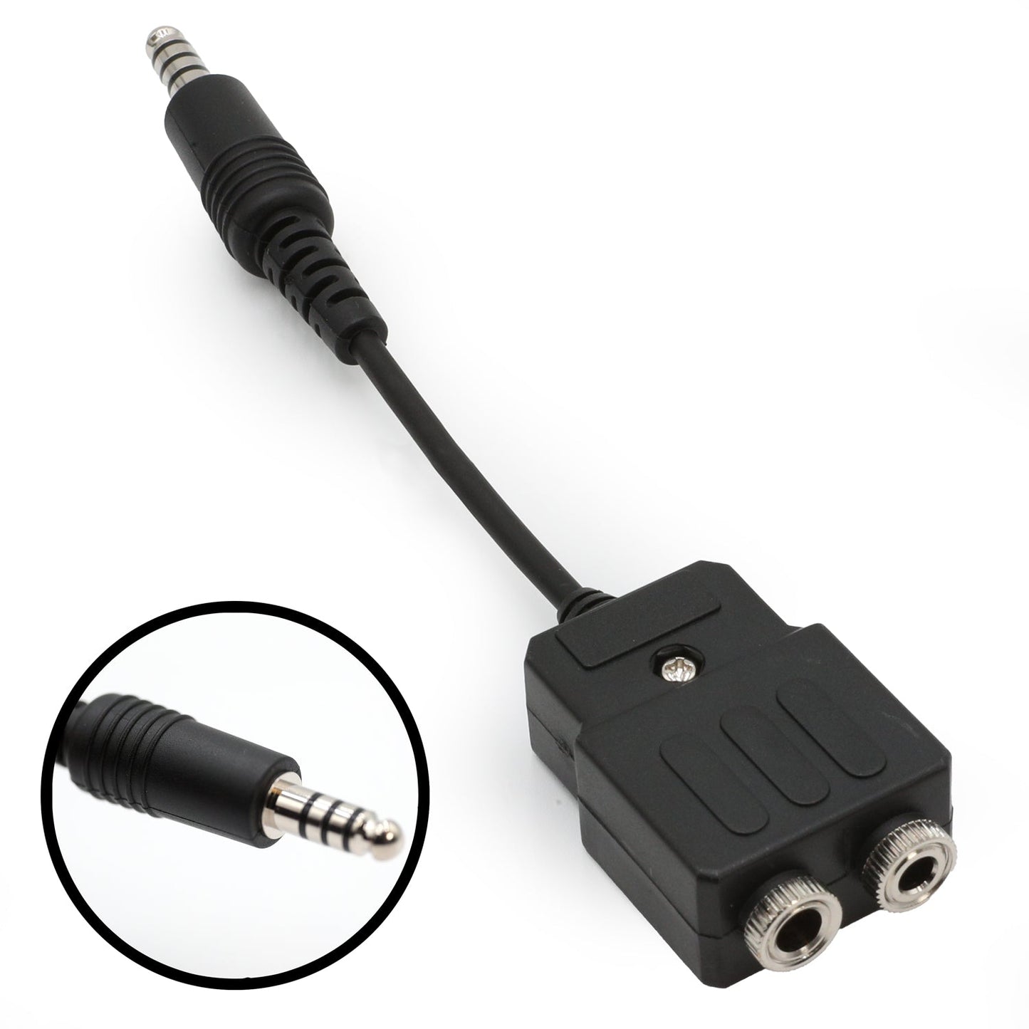 General Aviation to Helicopter Pilot Headset Adapter
