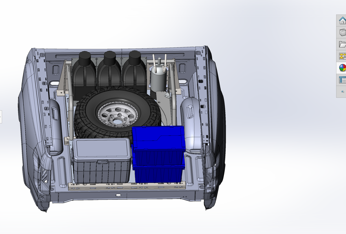 2017 - 2025 Ford Raptor & F150 Modular Bed Organizer