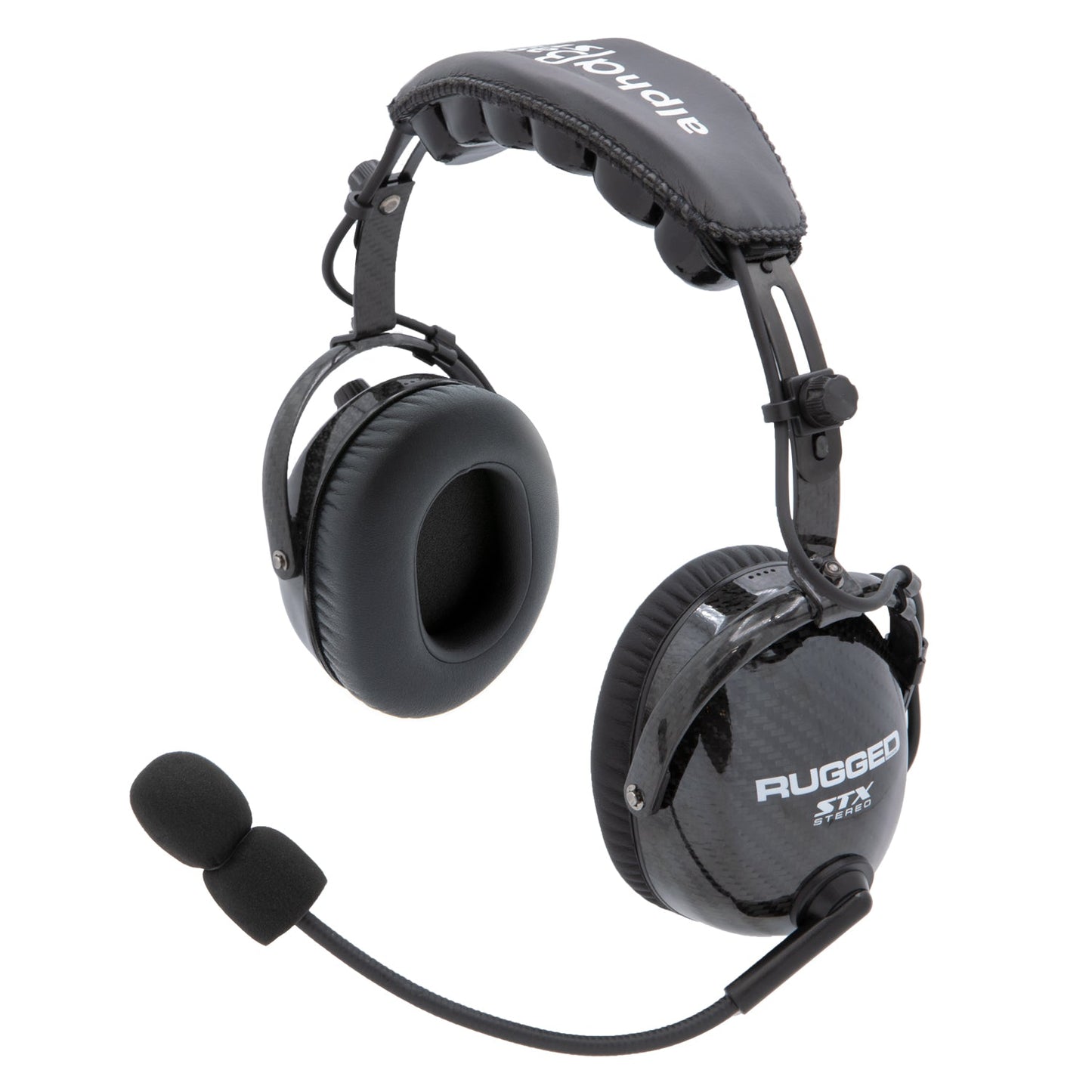 AlphaBass Carbon Fiber Headset with Bass Boost and Volume Control (OTH and BTH) Over The Head