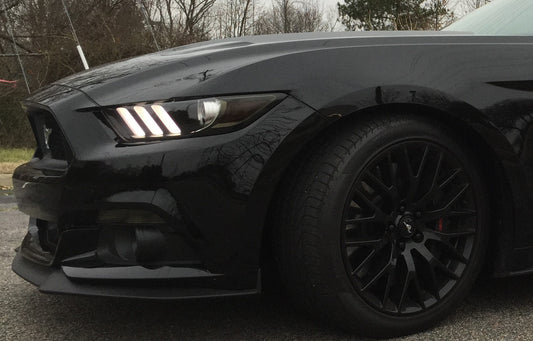 Headlight Amber Corner Lens Vinyl Tint (2015-2017 Mustang, 2016-2020 GT350, 2020-2022 GT500)