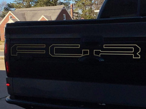 Tailgate Letters - Black Reflective (2009-2014 F150 / 2010-2014 Raptor)