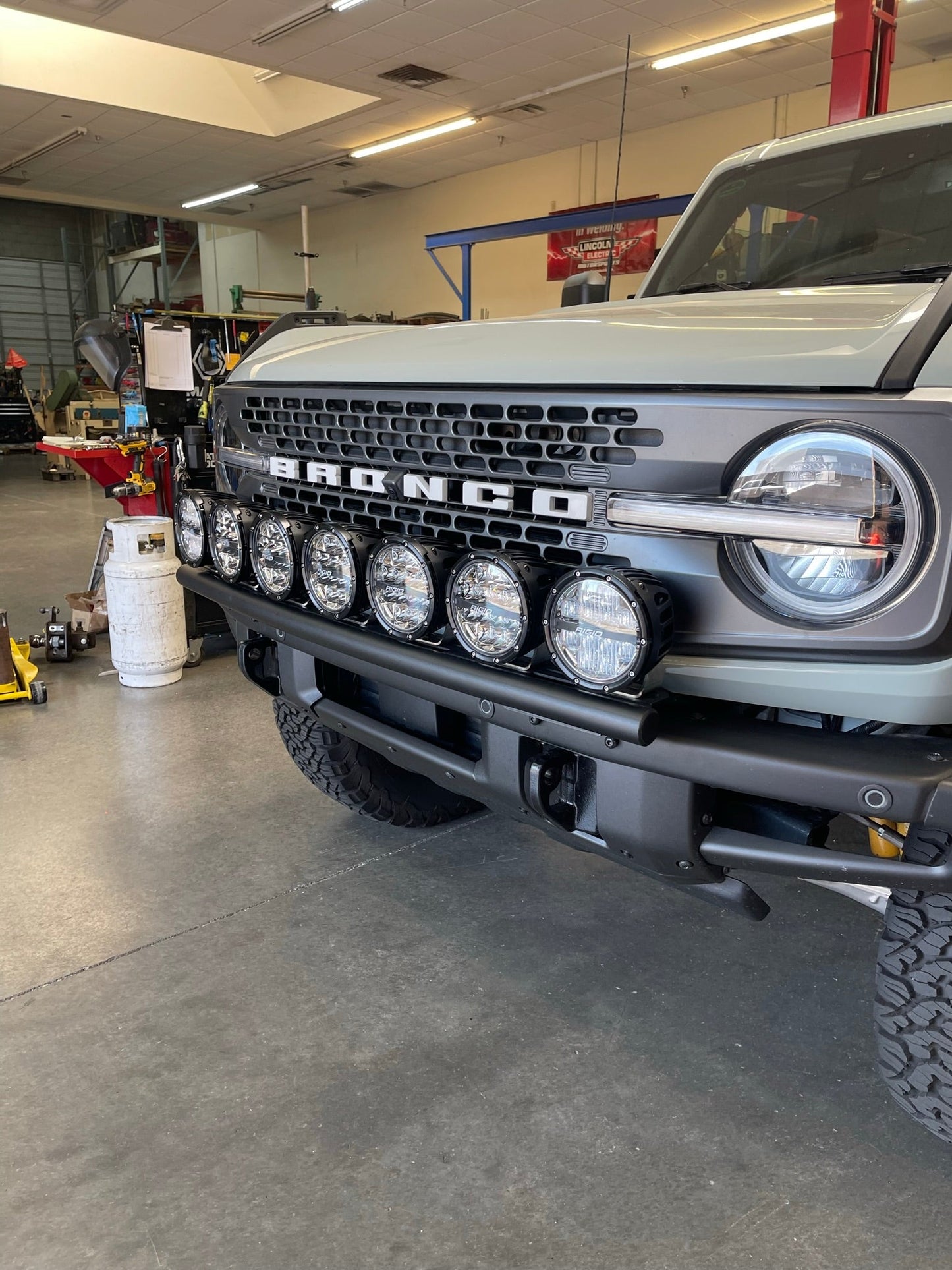 6th Gen Bronco Front Light Mount Kit for Modular Stock Front Bumper - Use Any Light