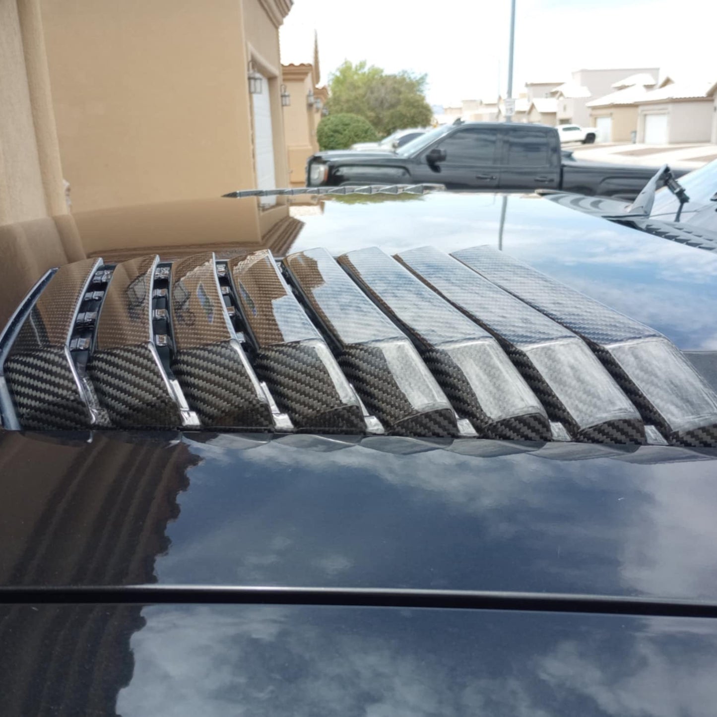 2010-2014 Ford Raptor SVT Replacement Carbon Fiber Hood Vents