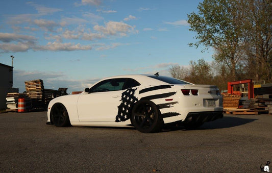 Tattered American Flag Body Graphics (2010-2023 Camaro)