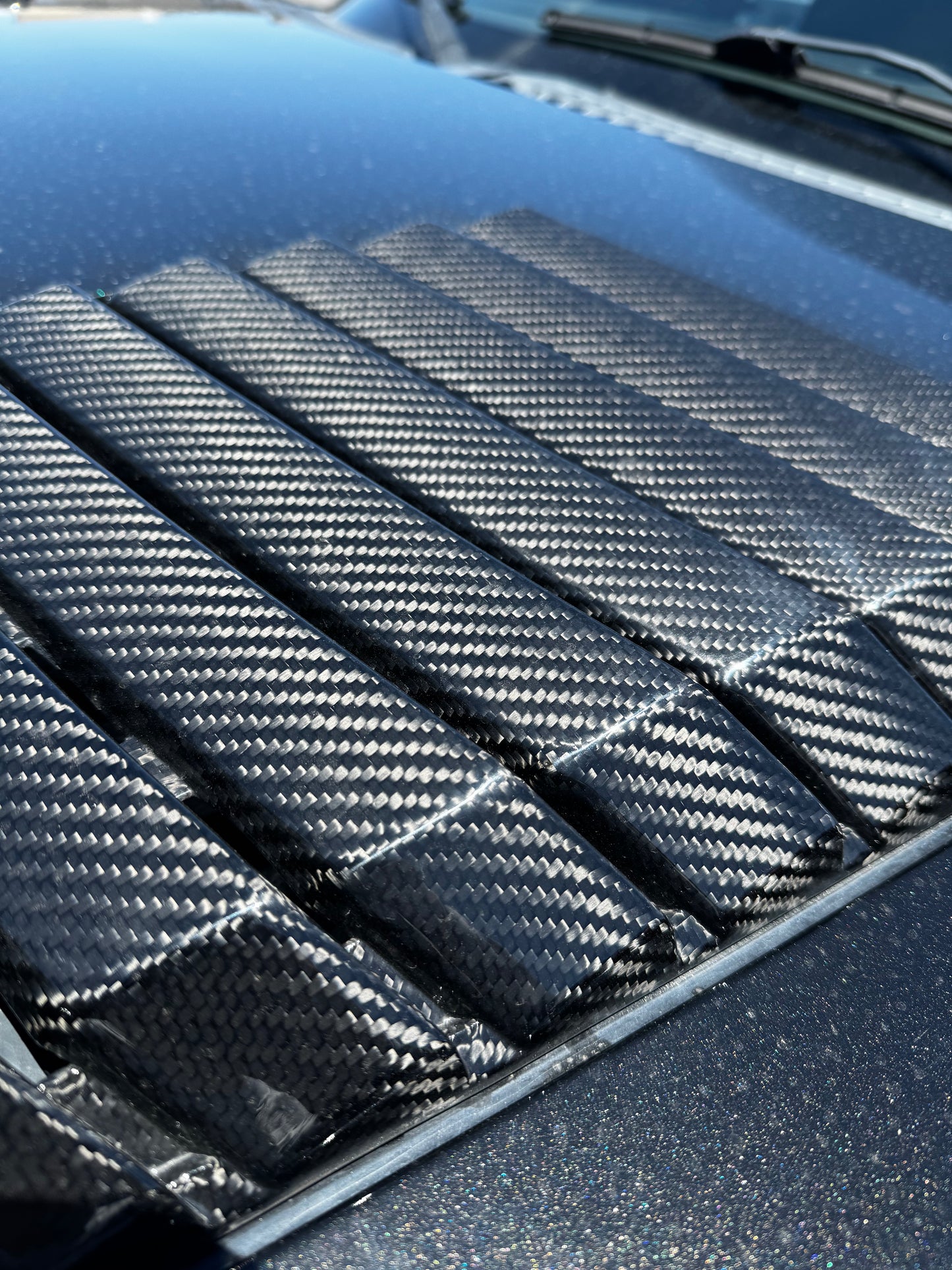2010-2014 Ford Raptor SVT Replacement Carbon Fiber Hood Vents