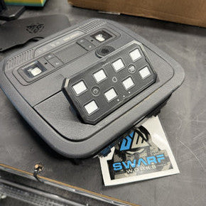 SwarfWorks Diode Dynamics 8-gang Switch Panel mount for '21+ Ford Raptor, '21+ F150, '23+ F250/F350 SuperDuty, Bronco