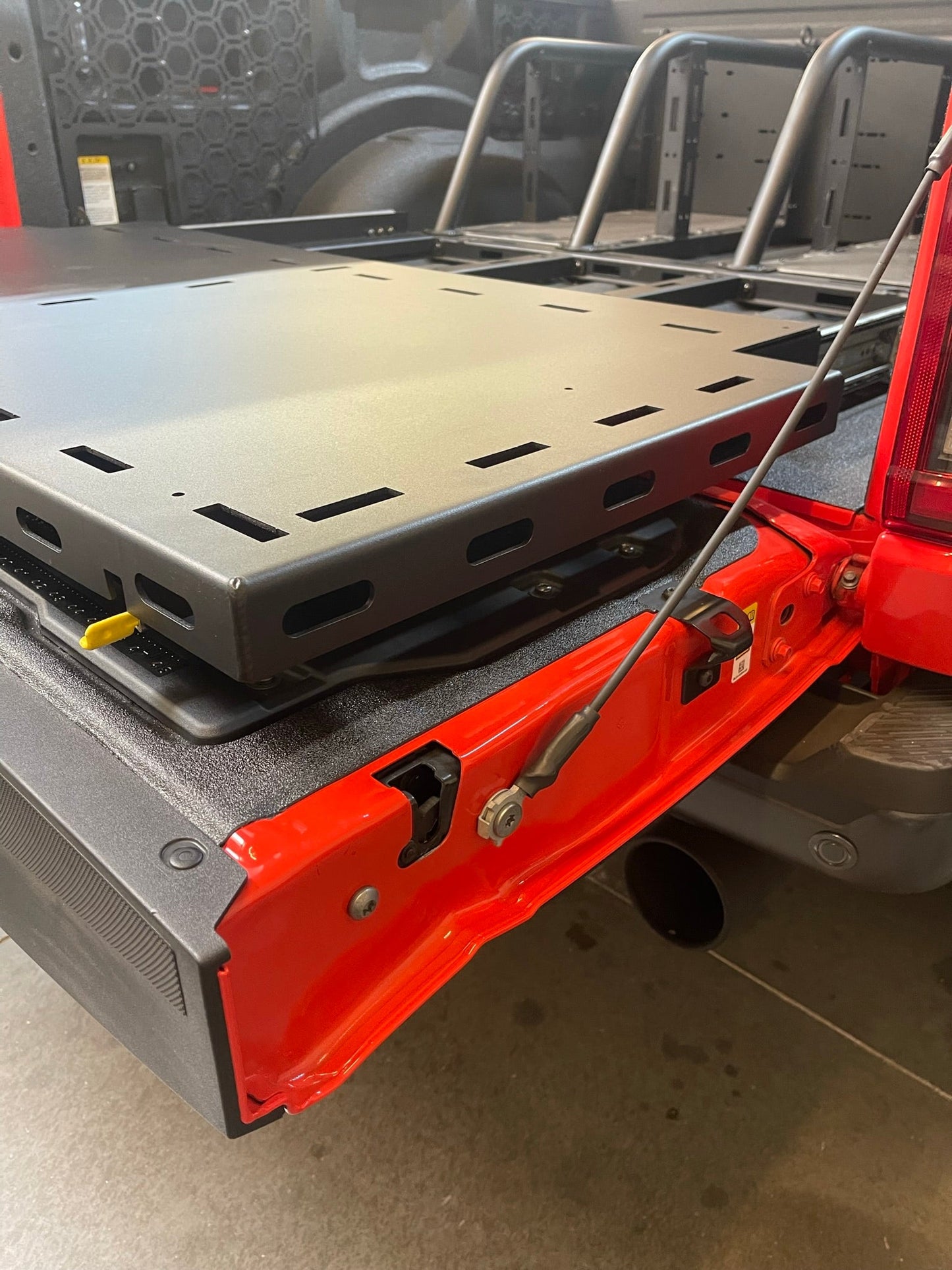 2017 - 2025 Ford Raptor Modular Bed Organizer with Slide Out Cargo Tray