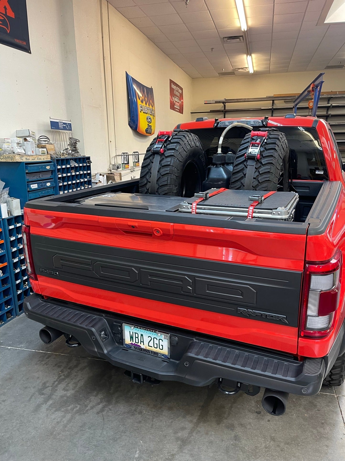 2017 - 2025 Ford Raptor Modular Bed Organizer with Slide Out Cargo Tray