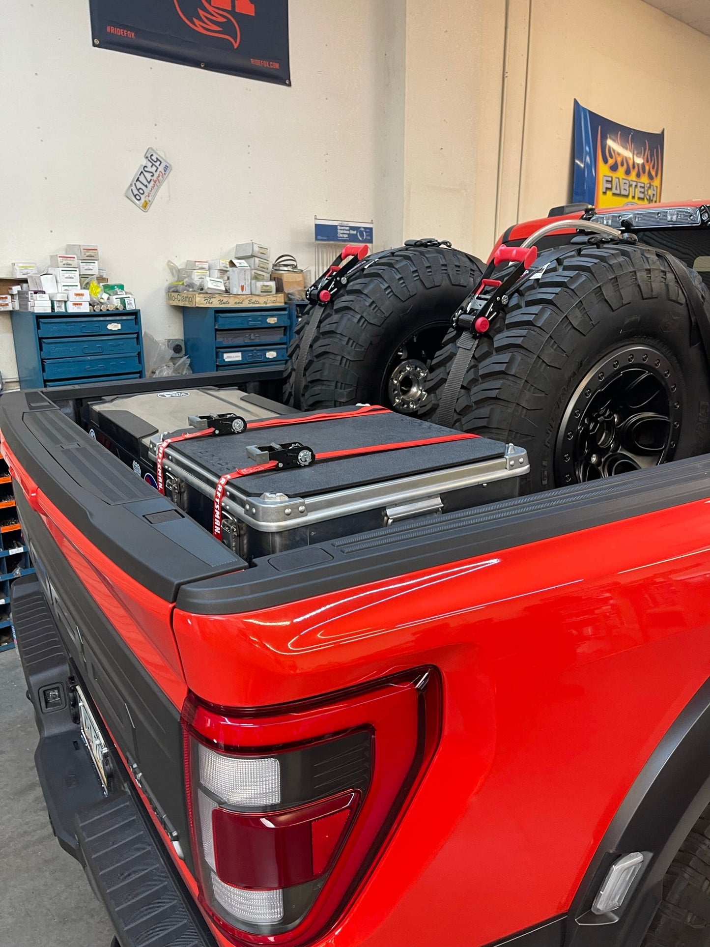 2017 - 2025 Ford Raptor Modular Bed Organizer with Slide Out Cargo Tray