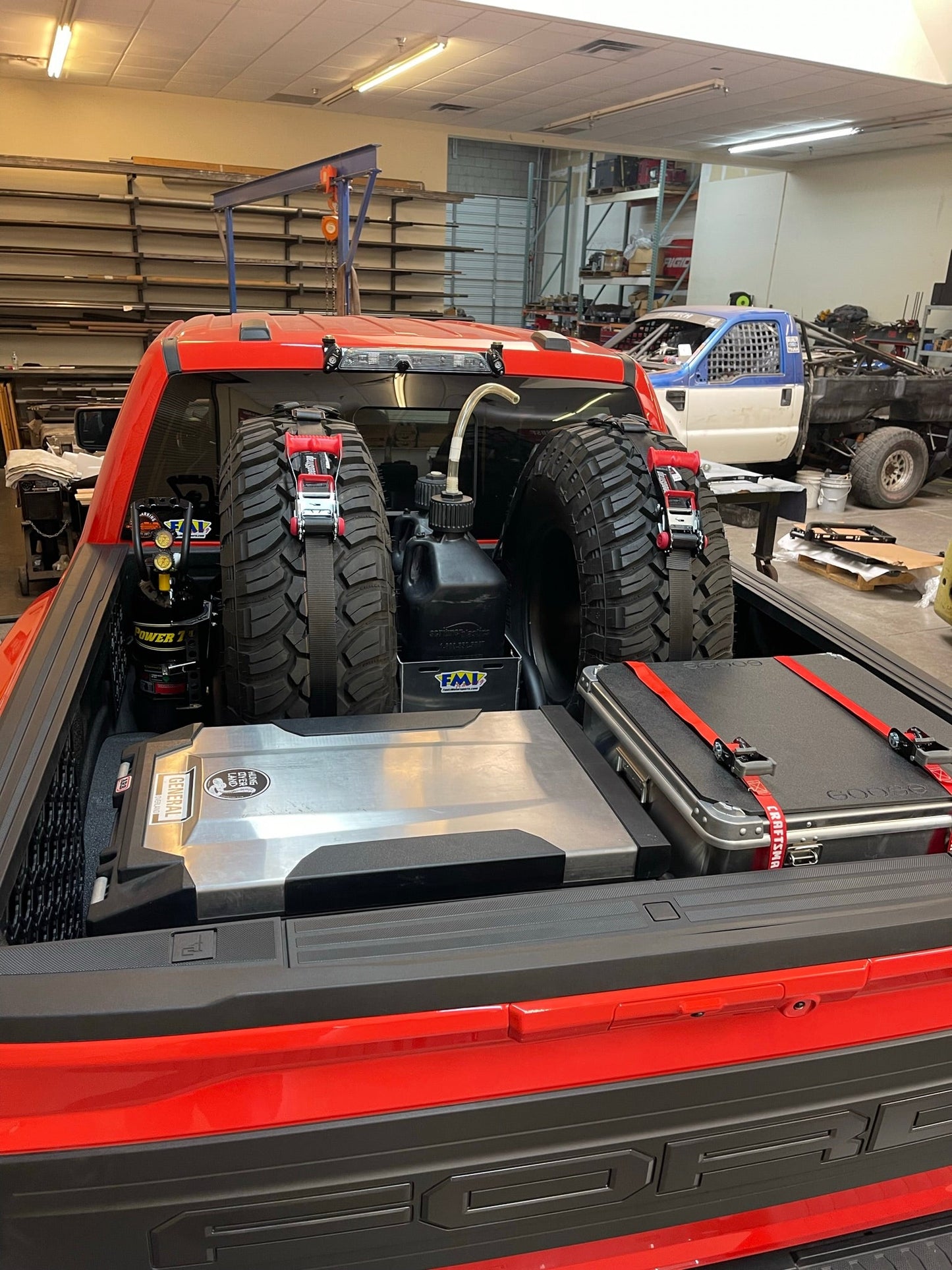 2017 - 2025 Ford Raptor Modular Bed Organizer with Slide Out Cargo Tray