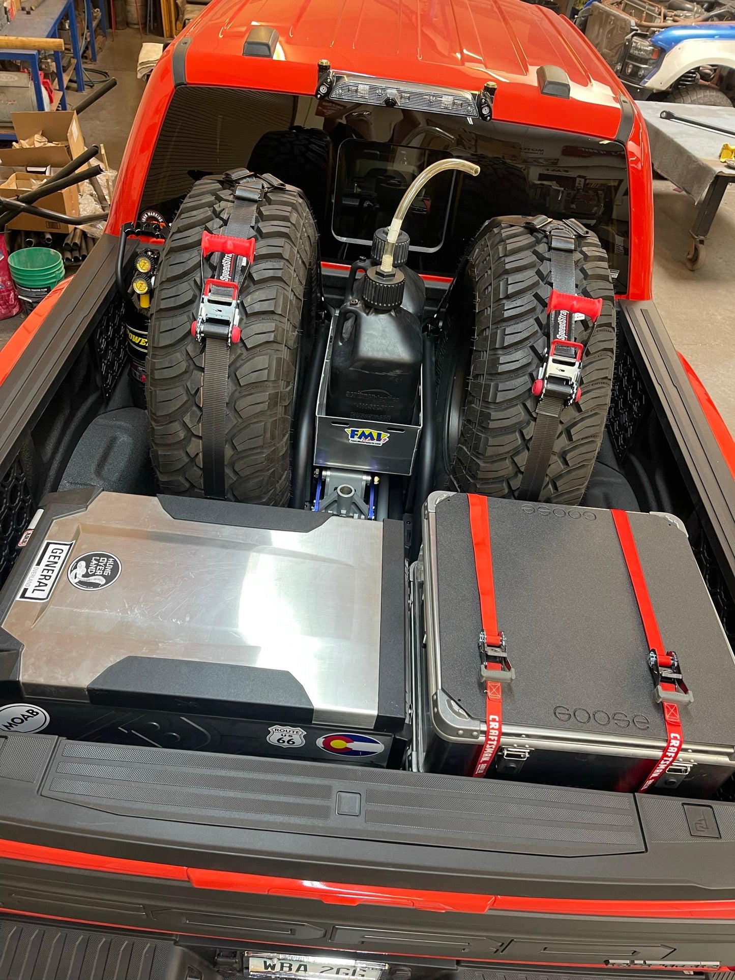 2017 - 2025 Ford Raptor Modular Bed Organizer with Slide Out Cargo Tray