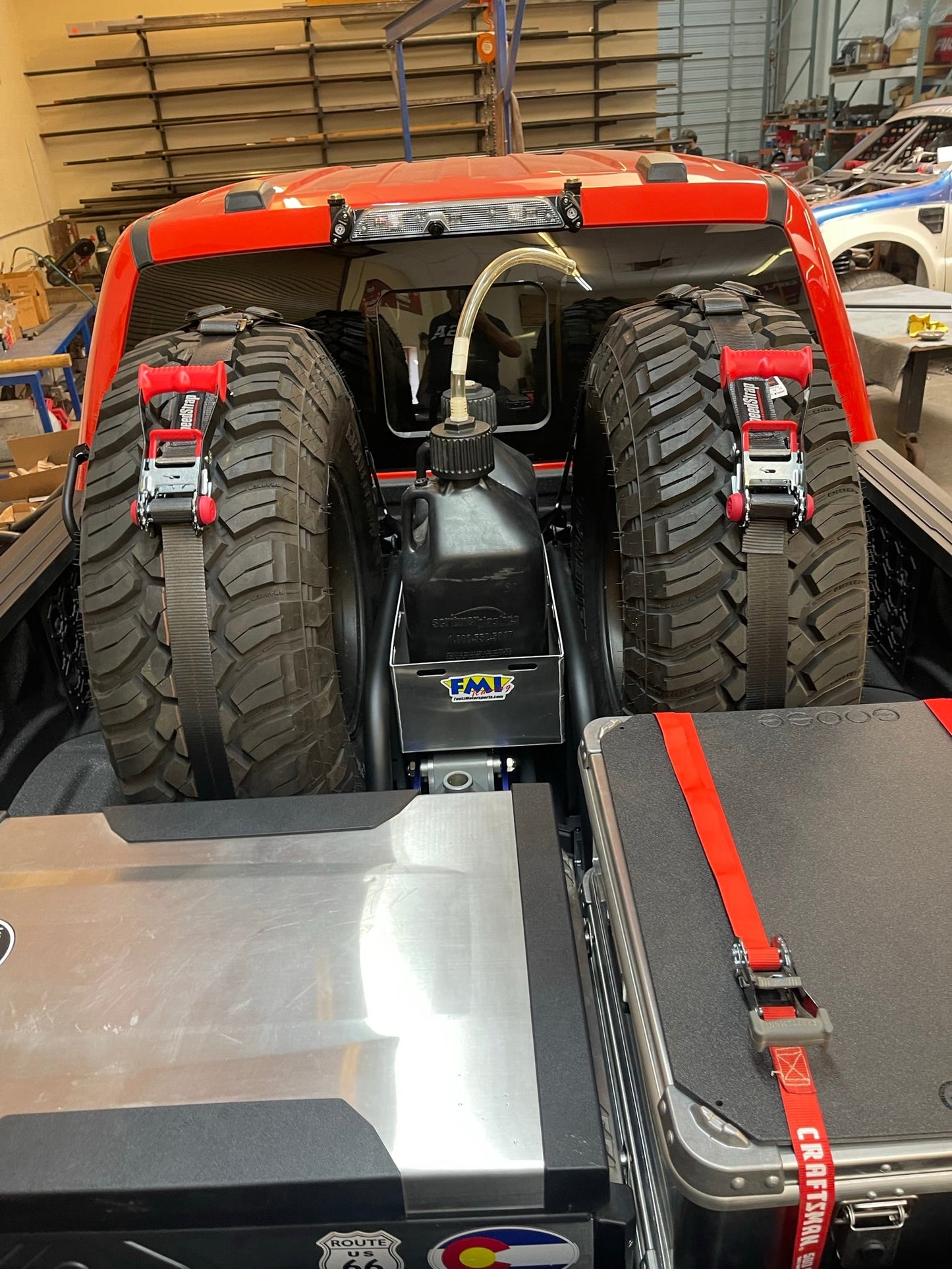 2017 - 2025 Ford Raptor Modular Bed Organizer with Slide Out Cargo Tray