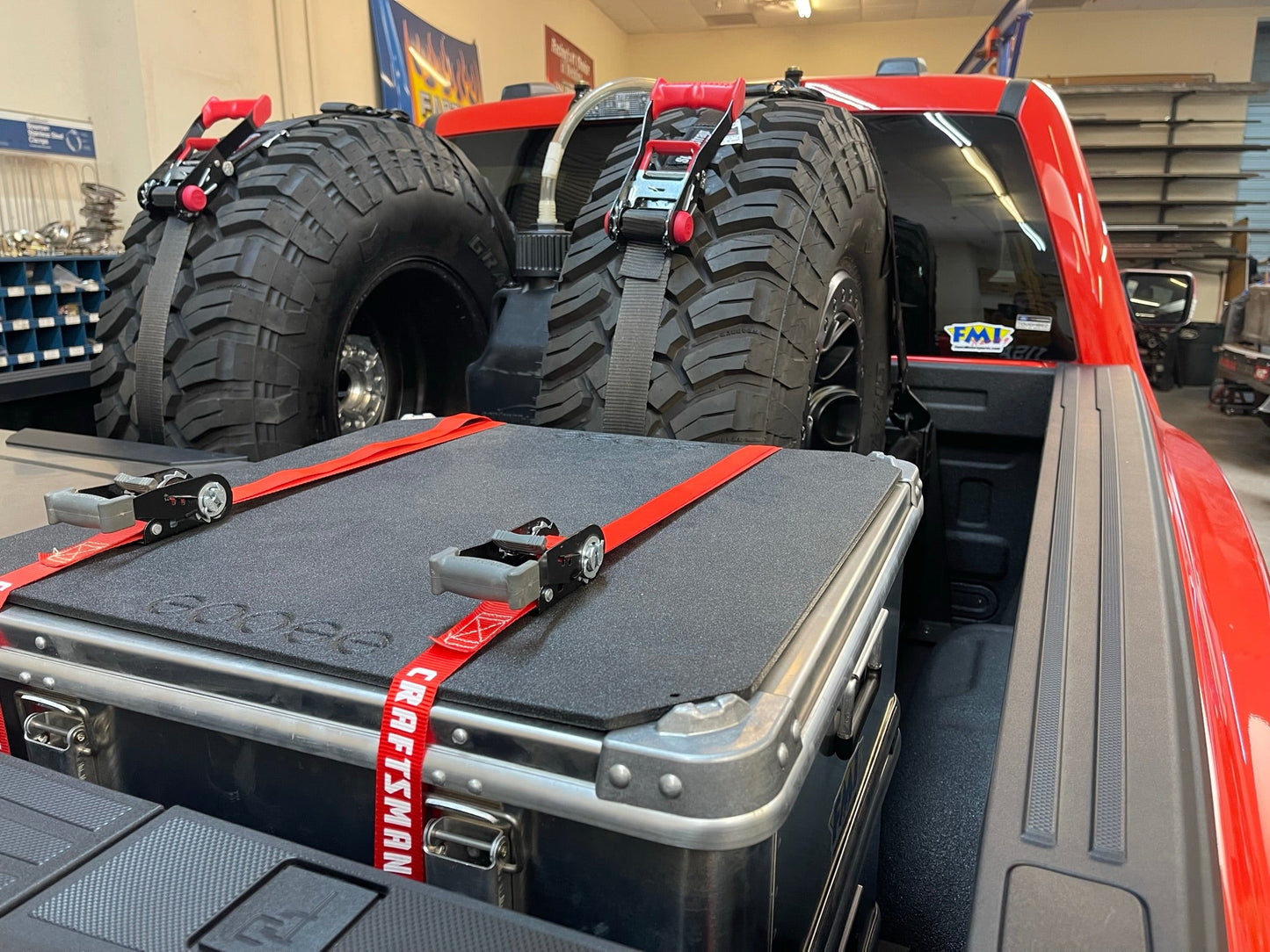 2017 - 2025 Ford Raptor Modular Bed Organizer with Slide Out Cargo Tray