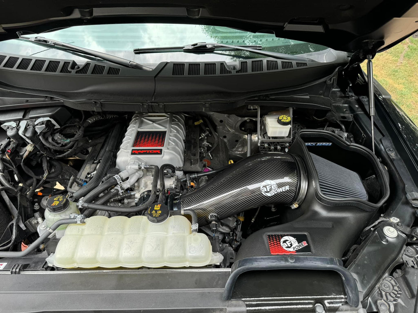 AFE 23-25 Ford Raptor R V8 5.2L Supercharged Track Series Air Intake w/ Black PDS Filter