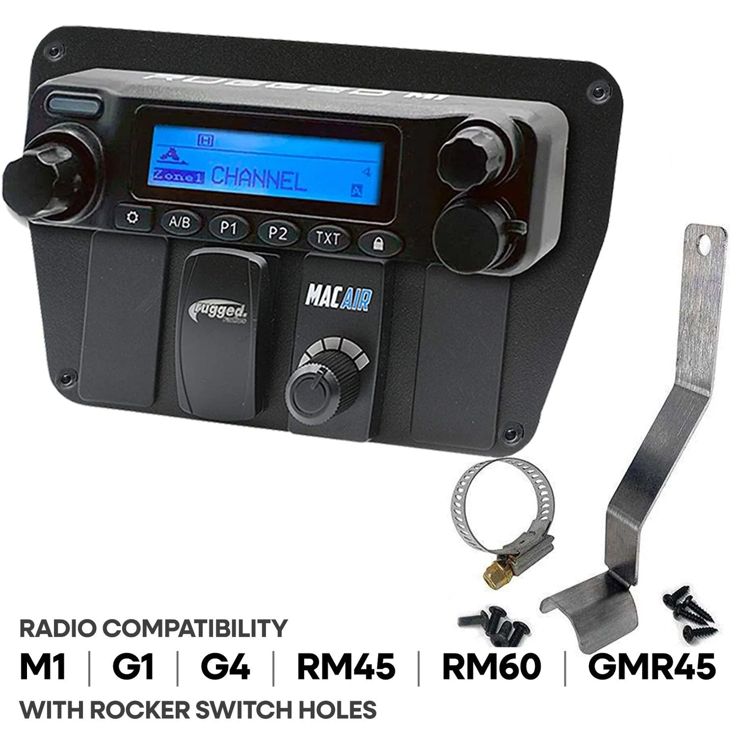 Can-Am Commander Intercom and Radio Mount Icom F5021