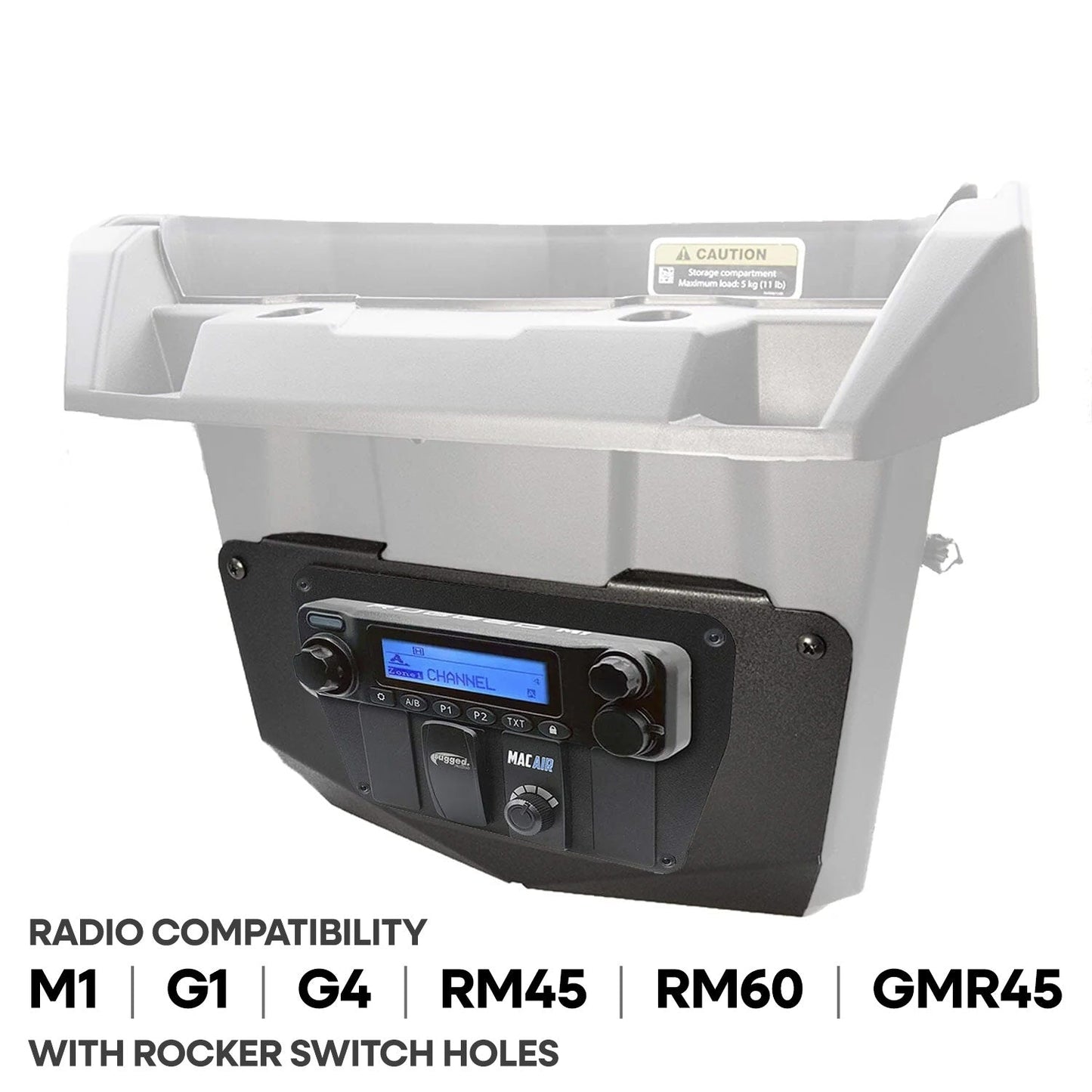 Can-Am Commander and Maverick - Glove Box Multi-Mount Kit for Rugged UTV Radios and Intercoms Rugged RDM
