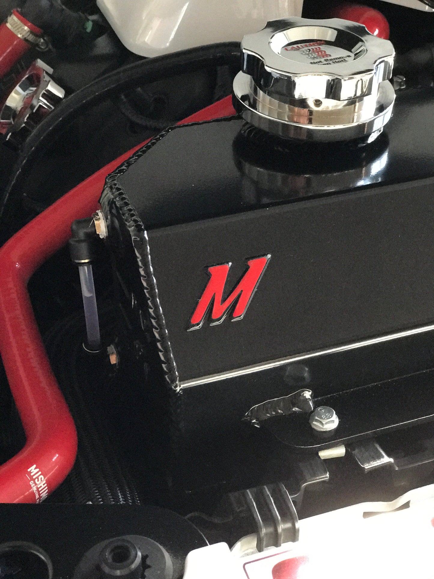 Mishimoto Coolant Tank Logo Decal "M" (2015-2023 Mustang)
