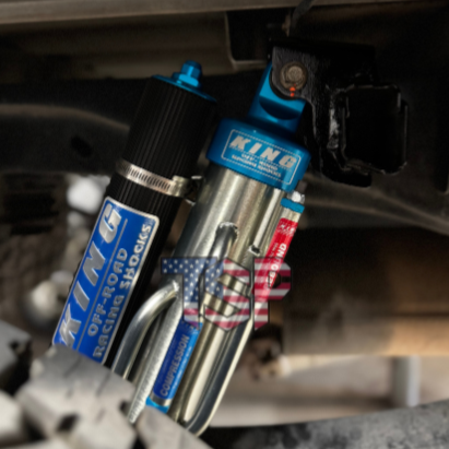 King Shocks 10-14 Ford F150 Raptor 4WD Rear 3.0 Dia Bypass Piggyback Shock w/Standard Fin Res (Pair)