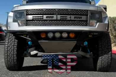 King Shocks 10-14 Ford Raptor Front 3.0 Coilover w/Adjuster (Pair) - Finned Reservoir