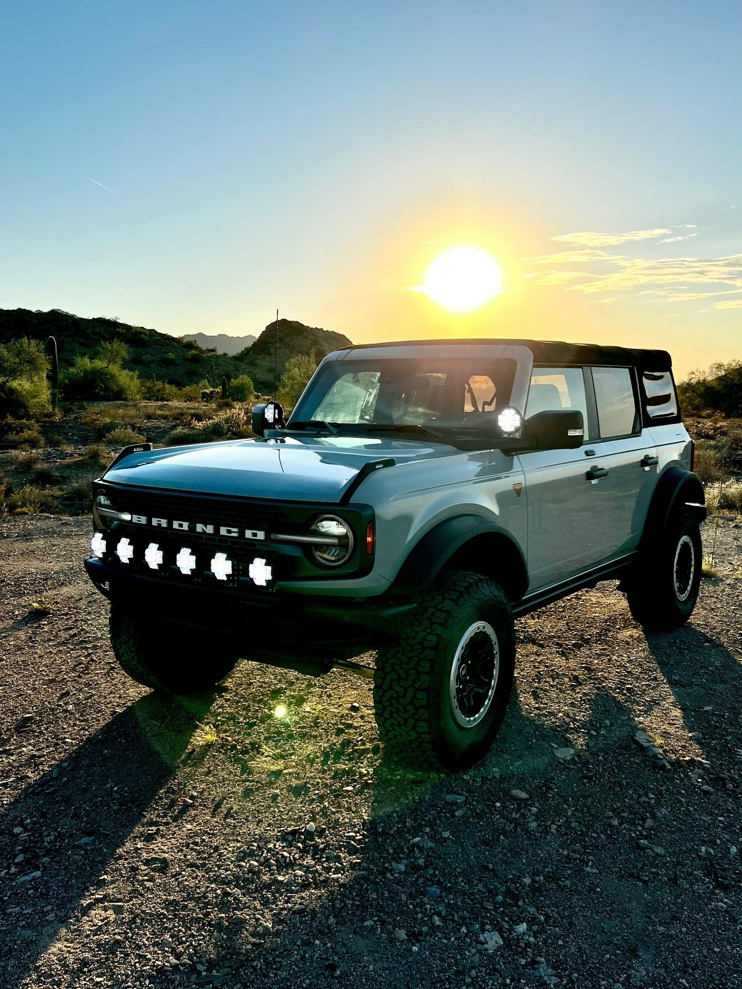 2022 Bronco Raptor Front Light Mount Kit - Use Any Light