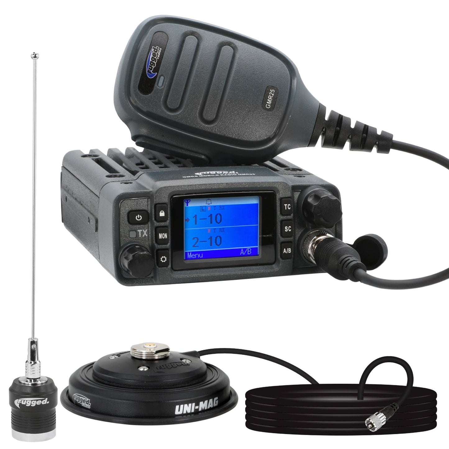 Radio Kit - GMR25 Waterproof GMRS Band Mobile Radio with Antenna