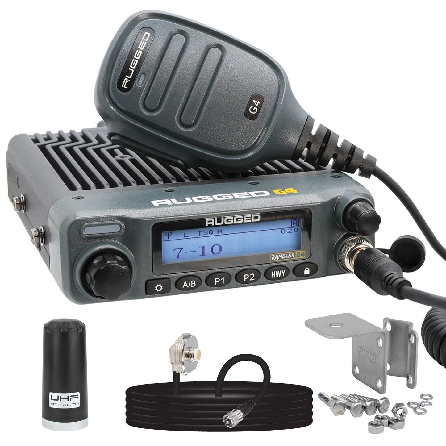 Radio Kit Lite - Rambler G4 GMRS Band Mobile Radio with Stealth Antenna