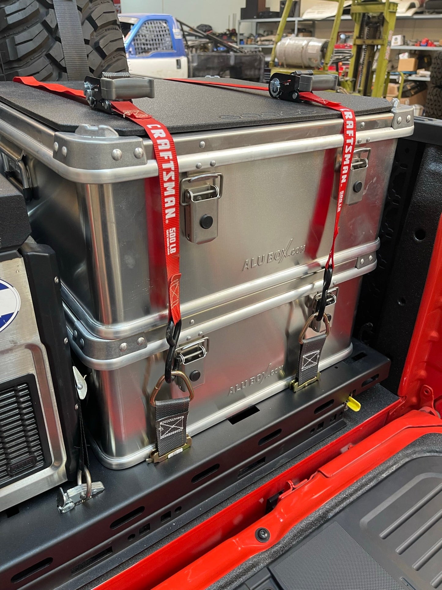 2017 - 2025 Raptor Rear Bed Organizer ---  ADD on Rear Cargo Slide Tray