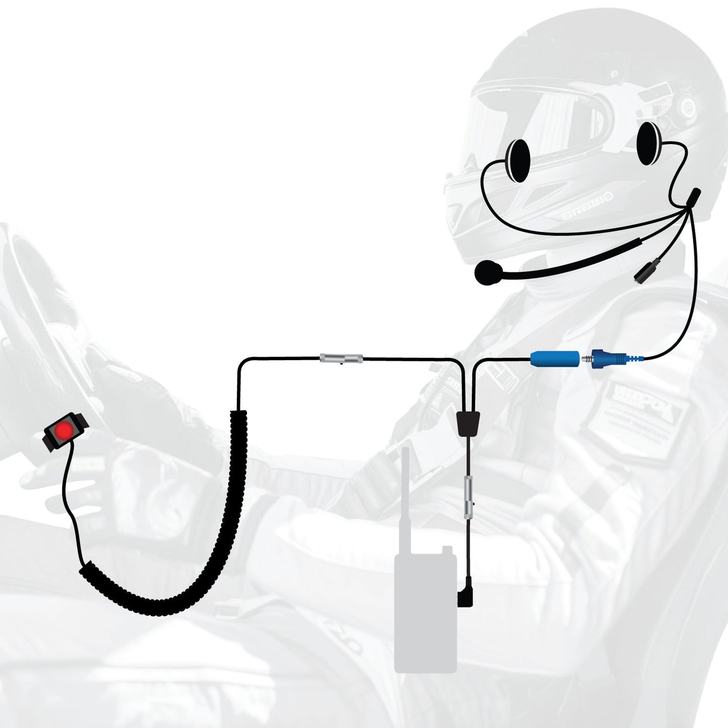 RUGGED Wired Driver Only Communication Kit without Radio