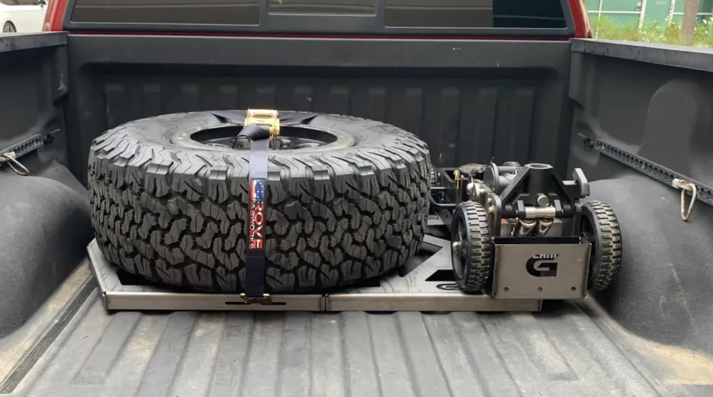 Grove Fab Works Gen 1 Raptor / F150 Horizontal Tire Rack