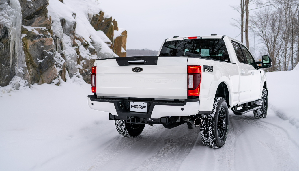 MBRP 2017+ Ford F-250/350 Crew Cab 6.2L/7.3L Cat Back Single Side Black Finish